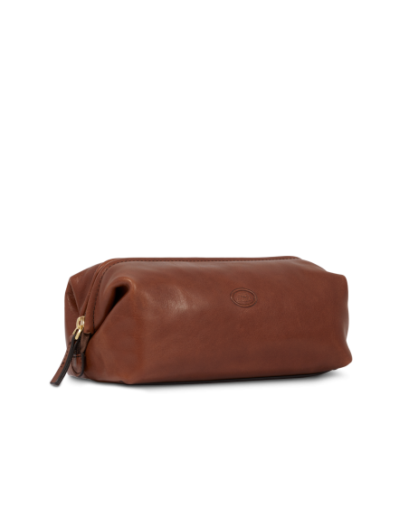 Beauty case in pelle The Bridge Story Viaggio – Marrone/Oro - foto 2