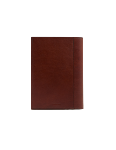 Agenda A5 in pelle con interno ricaricabile The Bridge Story Uomo – Marrone/Oro - foto 2
