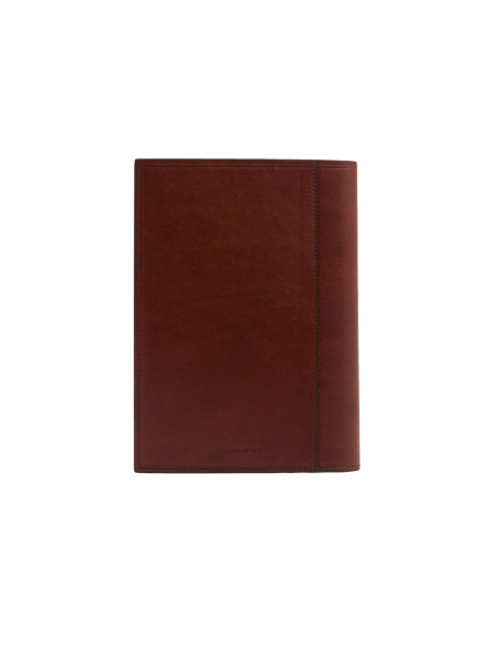 Agenda A5 in pelle con interno ricaricabile The Bridge Story Uomo – Marrone/Oro - foto 2