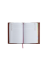 Agenda A5 in pelle con interno ricaricabile The Bridge Story Uomo – Marrone/Oro