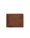 Portafoglio uomo in pelle con portamonete a zip The Bridge Story Uomo – Marrone/Oro