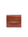 Portafoglio donna compatto in pelle con portamonete a zip The Bridge Lucrezia – Marrone/Oro Portafoglio donna compatto in pelle con portamonete a zip The Bridge Lucrezia – Marrone/Oro