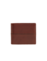 Portafoglio uomo a libro in pelle porta carte The Bridge Vespucci – Marrone/Oro