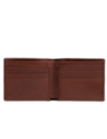 Portafoglio uomo a libro in pelle porta carte The Bridge Vespucci – Marrone/Oro