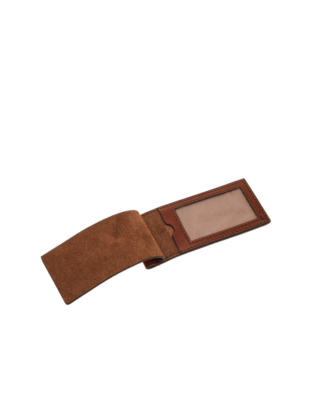 Porta passaporto in pelle The Bridge Life Style – Marrone/Oro - foto 3