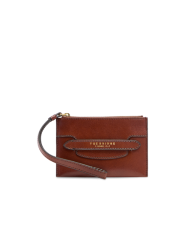 Pochette donna in pelle The Bridge Lucrezia – Marrone/Oro - foto 1