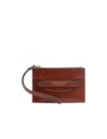 Pochette donna in pelle The Bridge Lucrezia – Marrone/Oro