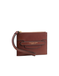 Pochette donna in pelle The Bridge Lucrezia – Marrone/Oro - foto 1 2