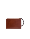 Pochette donna in pelle The Bridge Lucrezia – Marrone/Oro