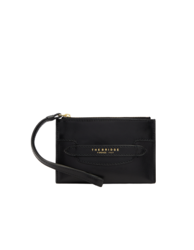 Pochette donna in pelle The Bridge Lucrezia – Nero/Oro - foto 1