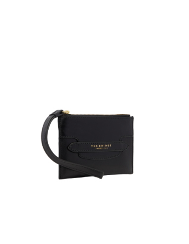 Pochette donna in pelle The Bridge Lucrezia – Nero/Oro - foto 2