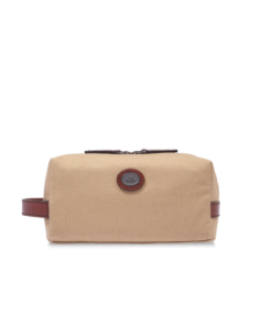 Beauty case in tessuto e pelle The Bridge Story Viaggio – Naturale/Marrone - foto 1