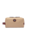 Beauty case in tessuto e pelle The Bridge Story Viaggio – Naturale/Marrone