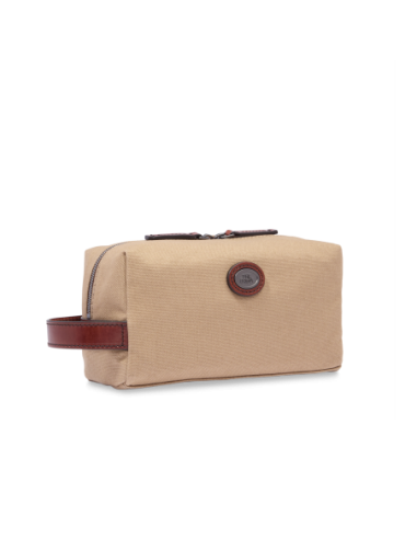 Beauty case in tessuto e pelle The Bridge Story Viaggio – Naturale/Marrone - foto 2