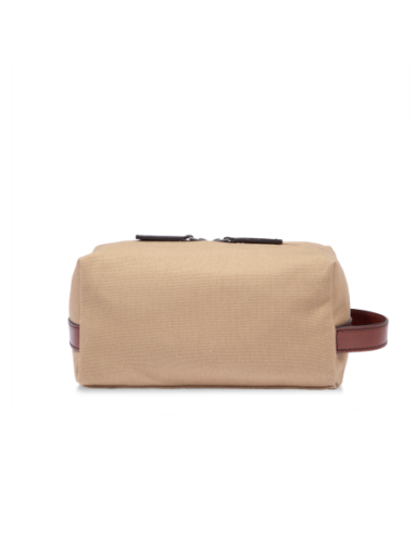 Beauty case in tessuto e pelle The Bridge Story Viaggio – Naturale/Marrone - foto 3