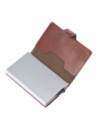 Portacarte in pelle a scatto con protezione RFID The Bridge Story Uomo – Marrone/Rutenio