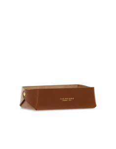 Svuotatasche rettangolare in pelle The Bridge Life Style – Marrone/Oro - foto 1
