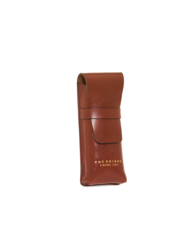 Portasigari in pelle The Bridge Life Style – Marrone/Oro - foto 2