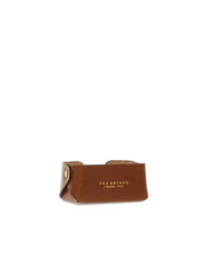 Porta biglietti da visita in pelle The Bridge Life Style – Marrone/Oro - foto 1