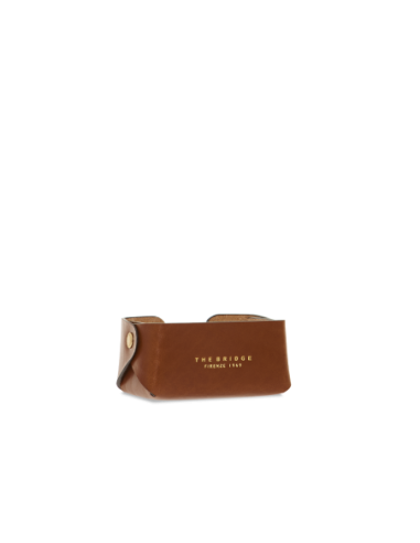 Porta biglietti da visita in pelle The Bridge Life Style – Marrone/Oro - foto 1