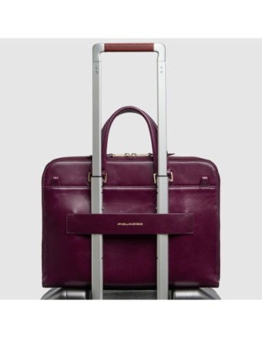 Borsa da lavoro donna porta pc 14 Piquadro Blue Square – Bordeaux - foto 3