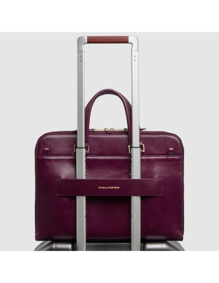 Borsa da lavoro donna porta pc 14 Piquadro Blue Square – Bordeaux - foto 3