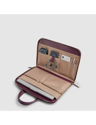 Borsa da lavoro donna porta pc 14 Piquadro Blue Square – Bordeaux - foto 4
