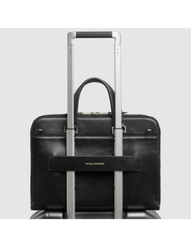 Borsa da lavoro donna porta pc 14 Piquadro Blue Square – Nero - foto 3