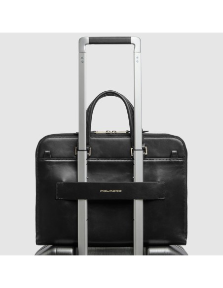 Borsa da lavoro donna porta pc 14 Piquadro Blue Square – Nero - foto 3