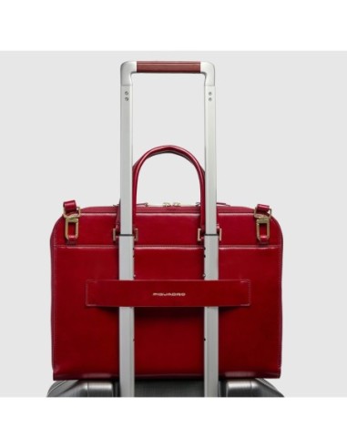 Borsa da lavoro donna porta pc 14 Piquadro Blue Square – Rosso - foto 3