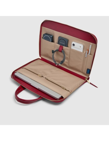 Borsa da lavoro donna porta pc 14 Piquadro Blue Square – Rosso - foto 4