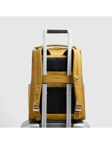 Zaino donna porta pc 14 Piquadro Patricia – Giallo - foto 3