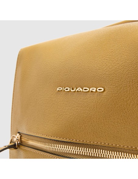Zaino donna porta pc 14 Piquadro Patricia – Giallo - foto 6