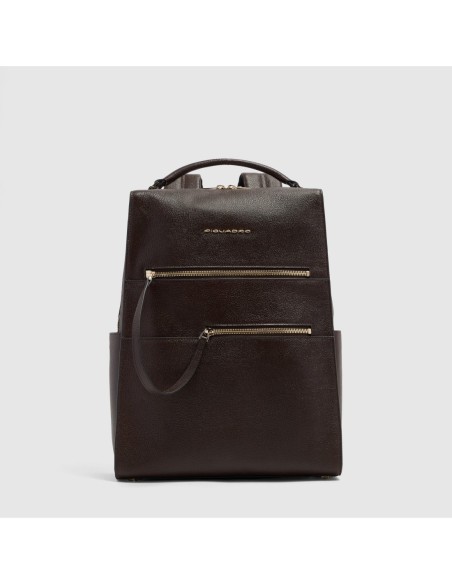 Zaino donna porta pc 14 Piquadro Patricia – Marrone - foto 1
