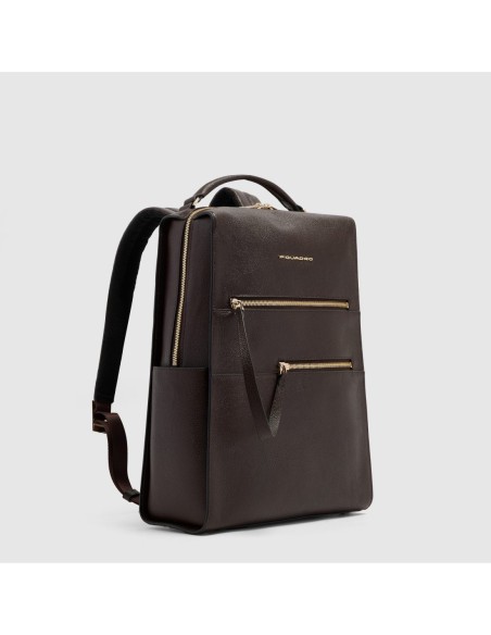 Zaino donna porta pc 14 Piquadro Patricia – Marrone - foto 2