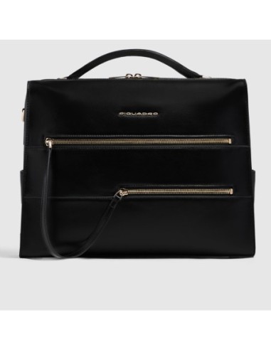 Borsa da ufficio donna porta pc 14 Piquadro Patricia – Nero (N2) - foto 1