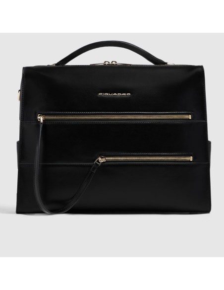 Borsa da ufficio donna porta pc 14 Piquadro Patricia – Nero (N2) - foto 1