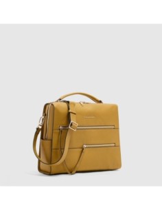 Borsa da ufficio donna porta pc 14 Piquadro Patricia – Giallo - foto 1 2