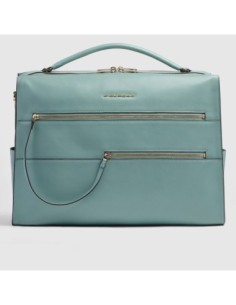 Borsa da lavoro donna porta pc 14 Piquadro Patricia – Azzurro - foto 1