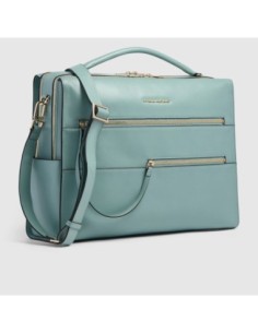 Borsa da lavoro donna porta pc 14 Piquadro Patricia – Azzurro - foto 1 2
