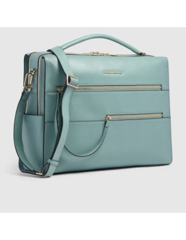 Borsa da lavoro donna porta pc 14 Piquadro Patricia – Azzurro - foto 2