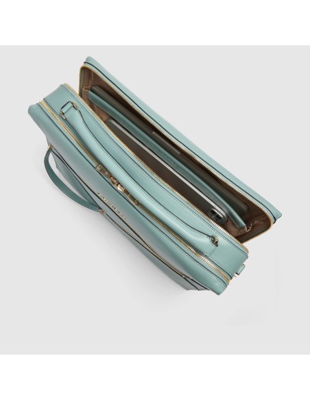 Borsa da lavoro donna porta pc 14 Piquadro Patricia – Azzurro - foto 4