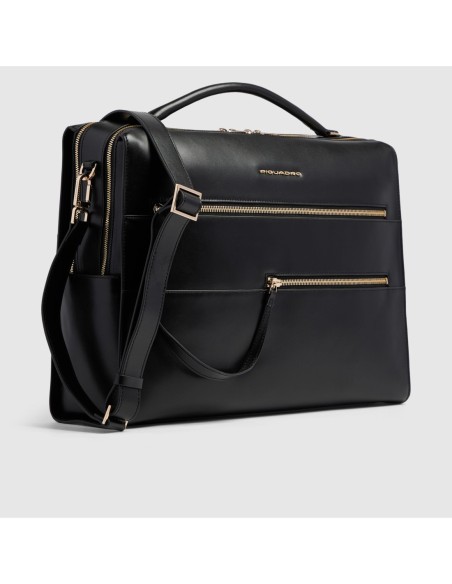 Borsa da lavoro donna porta pc 14 Piquadro Patricia – Nero (N2) - foto 2