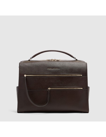 Borsa da lavoro donna porta pc 14 Piquadro Patricia – Marrone - foto 1