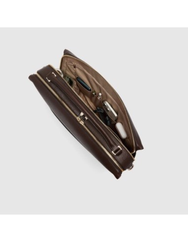Borsa da lavoro donna porta pc 14 Piquadro Patricia – Marrone - foto 4