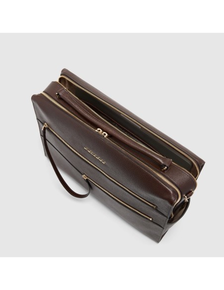 Borsa da lavoro donna porta pc 14 Piquadro Patricia – Marrone - foto 5