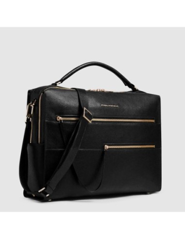 Borsa da lavoro donna porta pc 14 Piquadro Patricia – Nero - foto 2