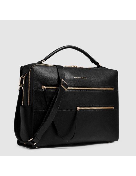 Borsa da lavoro donna porta pc 14 Piquadro Patricia – Nero - foto 2