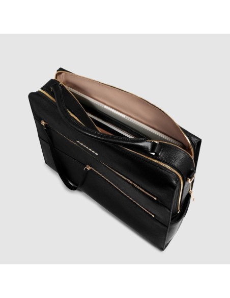 Borsa da lavoro donna porta pc 14 Piquadro Patricia – Nero - foto 4
