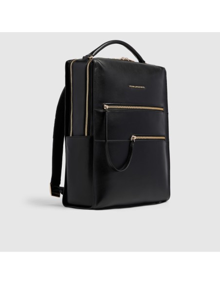 Zaino donna porta pc 15.6 Piquadro Patricia – Nero (N2) - foto 2